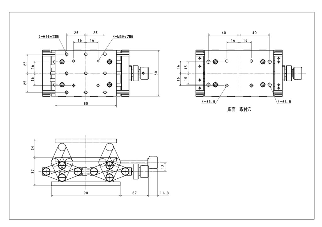 待望 ツクモ工学 小型精密ラボジャッキ RJ-99M 1台  390-7010